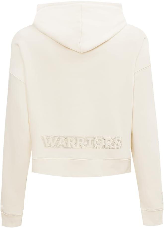 imagePro Standard NBA womens Womens Nba Neutral Brushed Back French Terry Cropped Pullover HoodieEggshell
