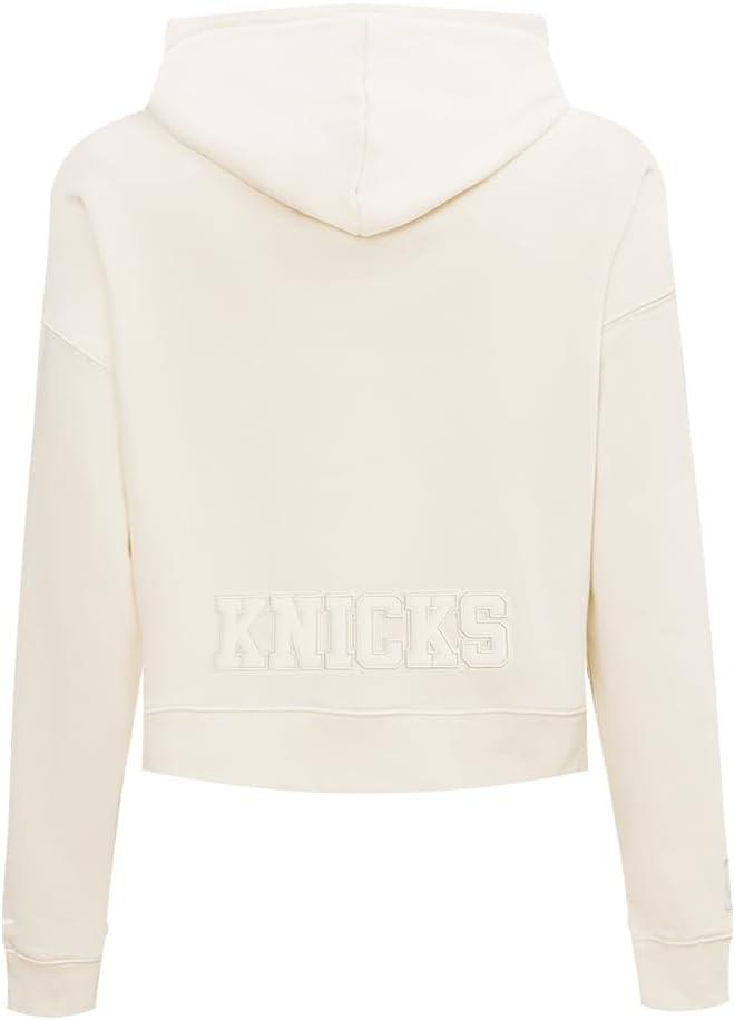 imagePro Standard NBA womens Womens Nba Neutral Brushed Back French Terry Cropped Pullover HoodieEggshell