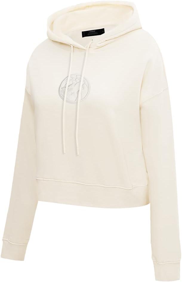 imagePro Standard NBA womens Womens Nba Neutral Brushed Back French Terry Cropped Pullover HoodieEggshell