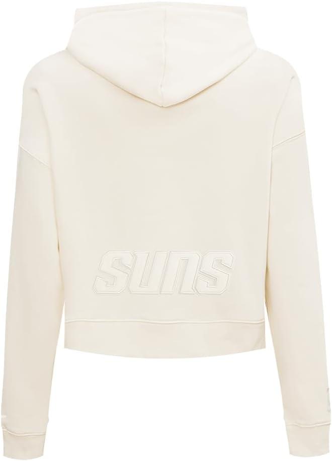 imagePro Standard NBA womens Womens Nba Neutral Brushed Back French Terry Cropped Pullover HoodieEggshell