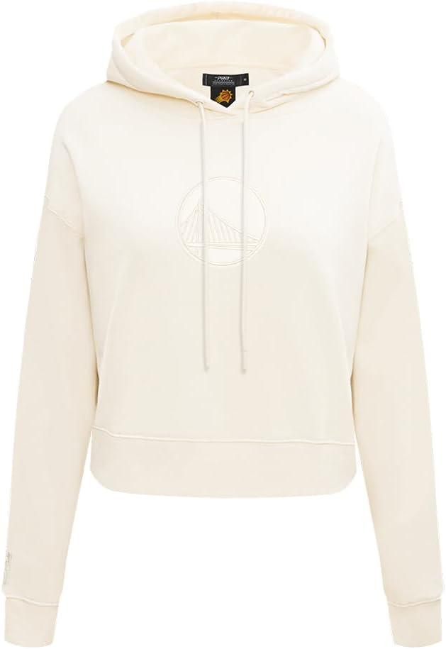 imagePro Standard NBA womens Womens Nba Neutral Brushed Back French Terry Cropped Pullover HoodieEggshell