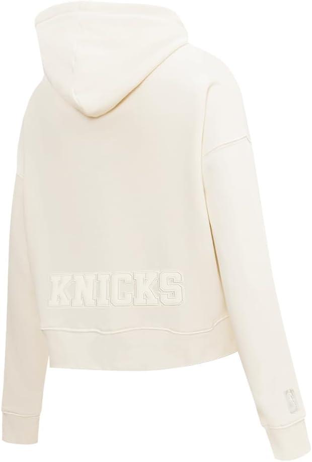 imagePro Standard NBA womens Womens Nba Neutral Brushed Back French Terry Cropped Pullover HoodieEggshell
