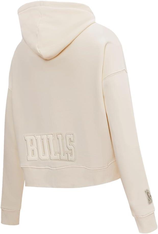 imagePro Standard NBA womens Womens Nba Neutral Brushed Back French Terry Cropped Pullover HoodieEggshell
