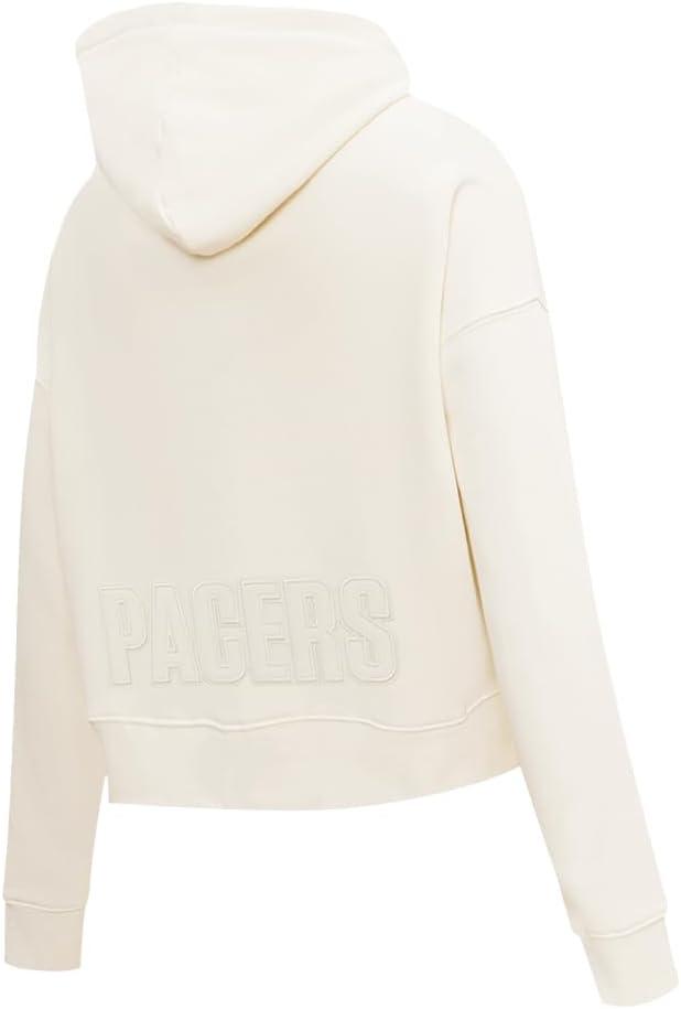 imagePro Standard NBA womens Womens Nba Neutral Brushed Back French Terry Cropped Pullover HoodieEggshell
