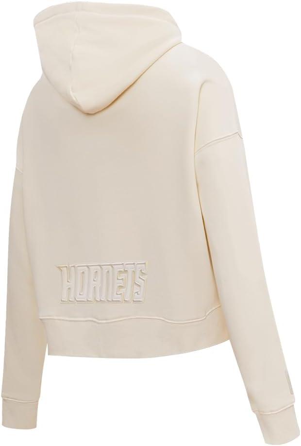 imagePro Standard NBA womens Womens Nba Neutral Brushed Back French Terry Cropped Pullover HoodieEggshell