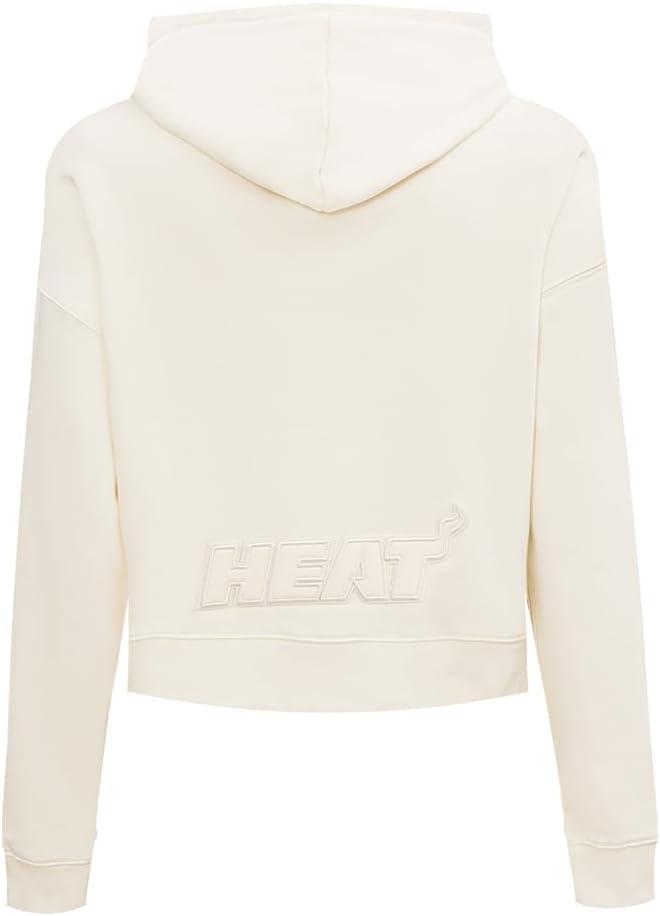 imagePro Standard NBA womens Womens Nba Neutral Brushed Back French Terry Cropped Pullover HoodieEggshell