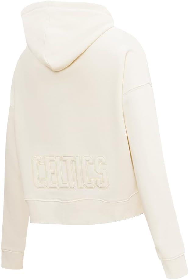 imagePro Standard NBA womens Womens Nba Neutral Brushed Back French Terry Cropped Pullover HoodieEggshell