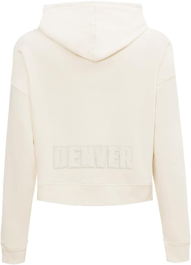 imagePro Standard NBA womens Womens Nba Neutral Brushed Back French Terry Cropped Pullover HoodieEggshell