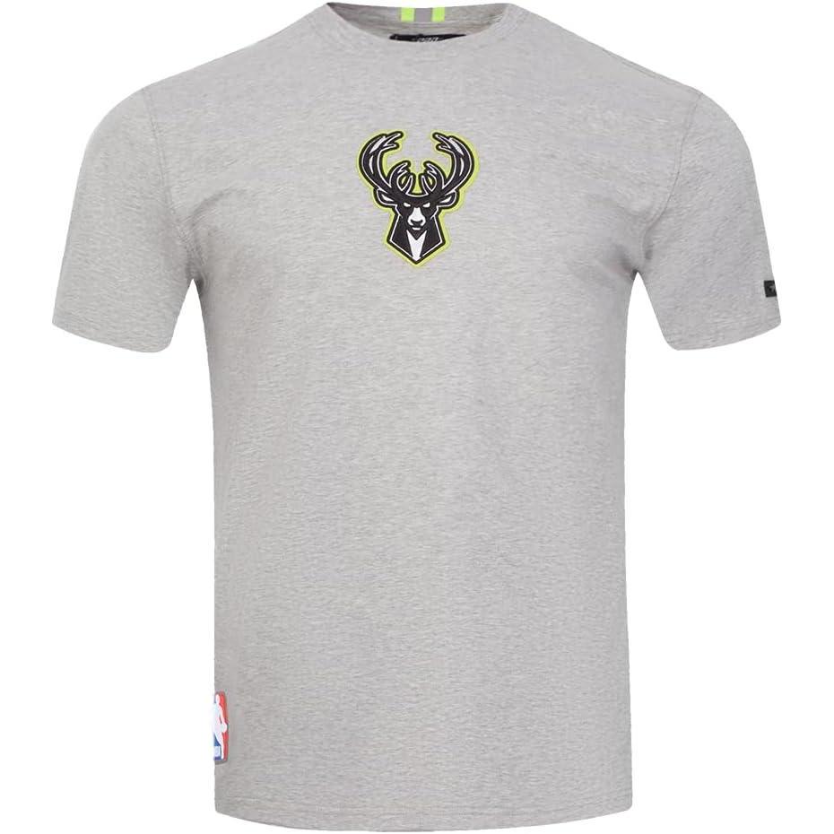 imagePRO STANDARD Mens NBA Under The Lights Cotton Short Sleeve TeeHeather Grey