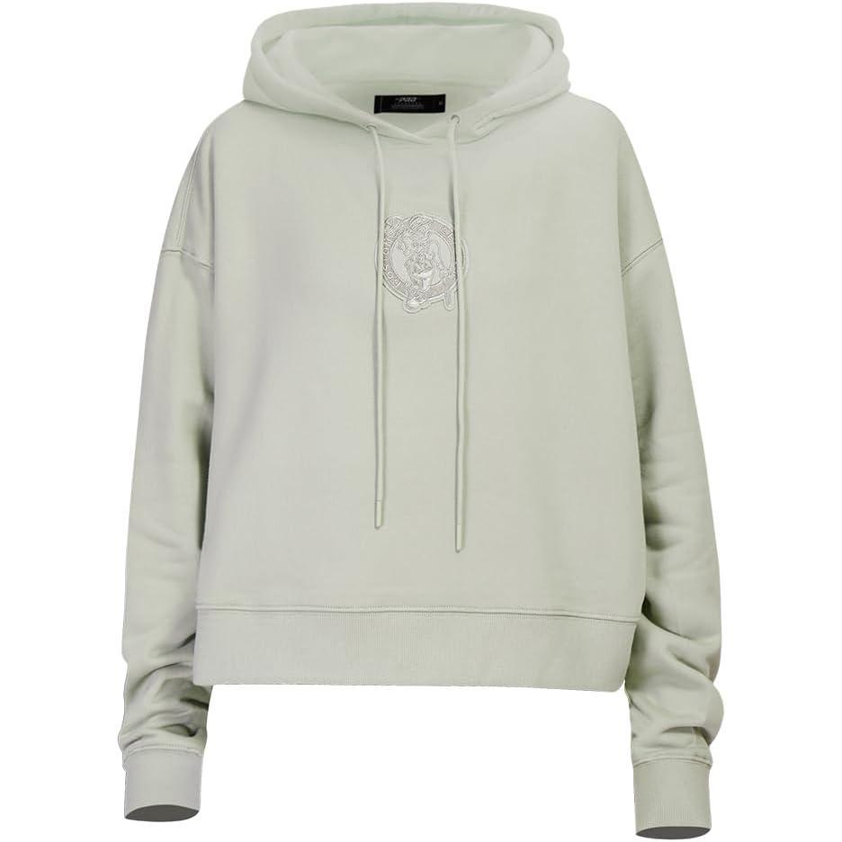 imagePro Standard NBA womens Womens Nba Neutral Brushed Back French Terry Cropped Pullover HoodieMoss