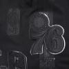 Pro Standard NBA Mens Mens NBA Classic Triple Black Cotton Double Knit Athletic Short(Triple Black)