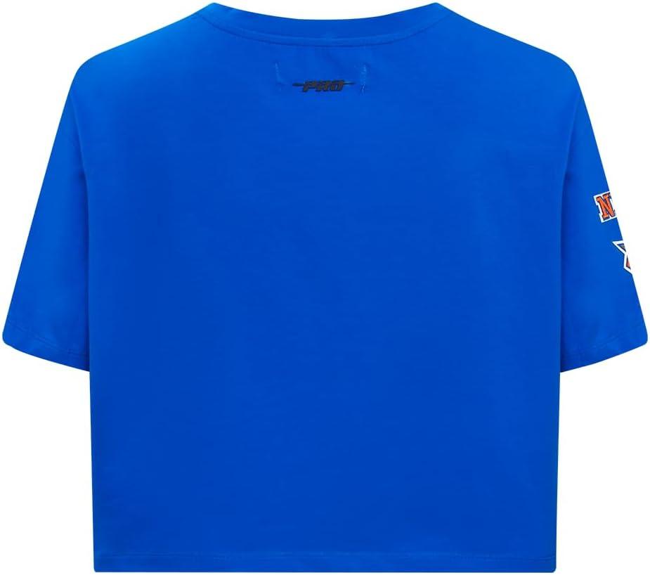 imageWomens NBA Mash Up Cotton Short Sleeve Boxy TeeRoyal Blue