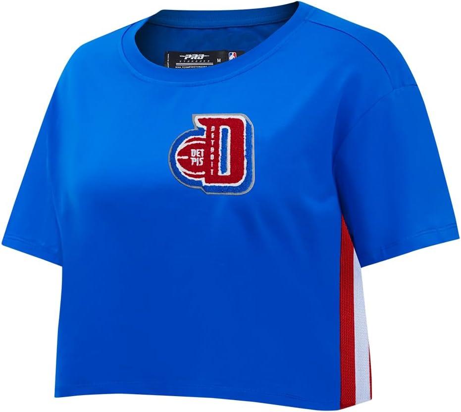 imageWomens NBA Mash Up Cotton Short Sleeve Boxy TeeRoyal Blue