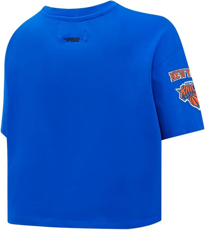 imageWomens NBA Mash Up Cotton Short Sleeve Boxy TeeRoyal Blue