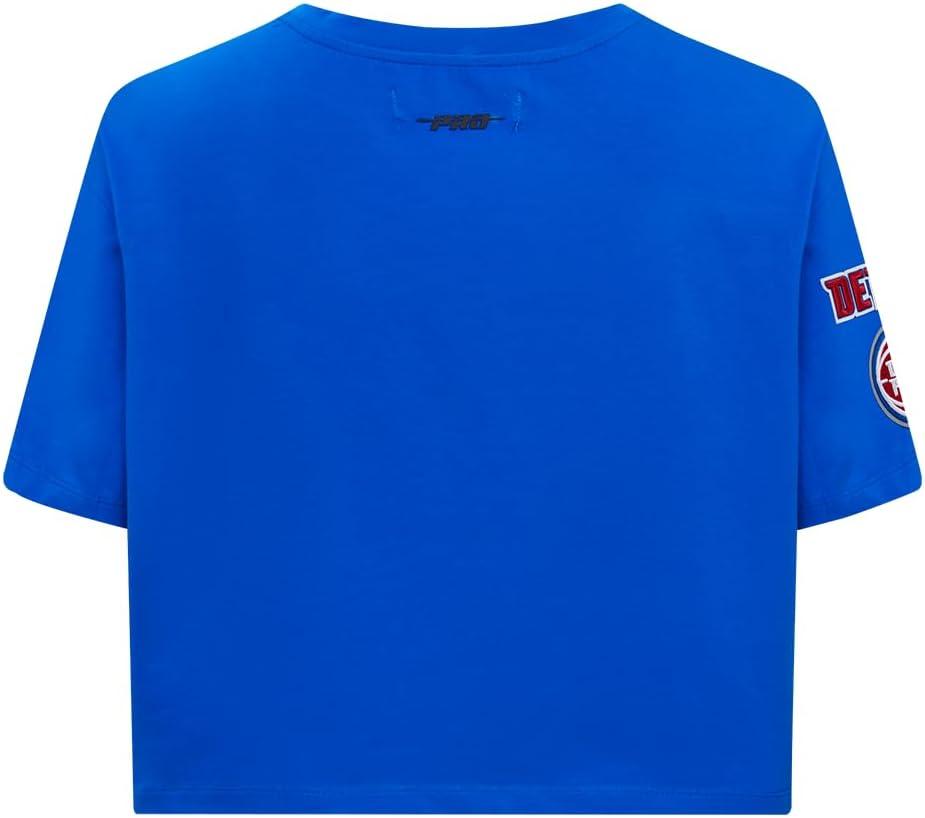imageWomens NBA Mash Up Cotton Short Sleeve Boxy TeeRoyal Blue