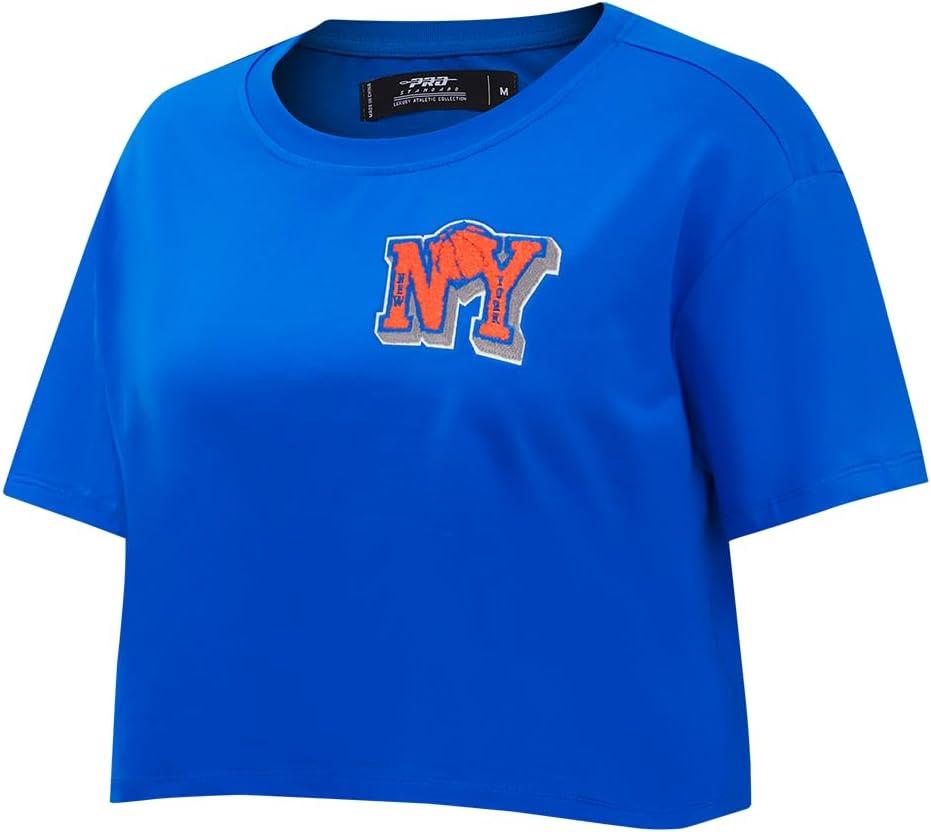 imageWomens NBA Mash Up Cotton Short Sleeve Boxy TeeRoyal Blue