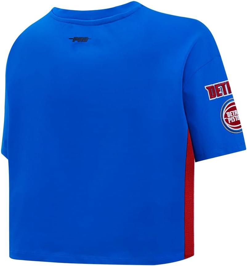 imageWomens NBA Mash Up Cotton Short Sleeve Boxy TeeRoyal Blue