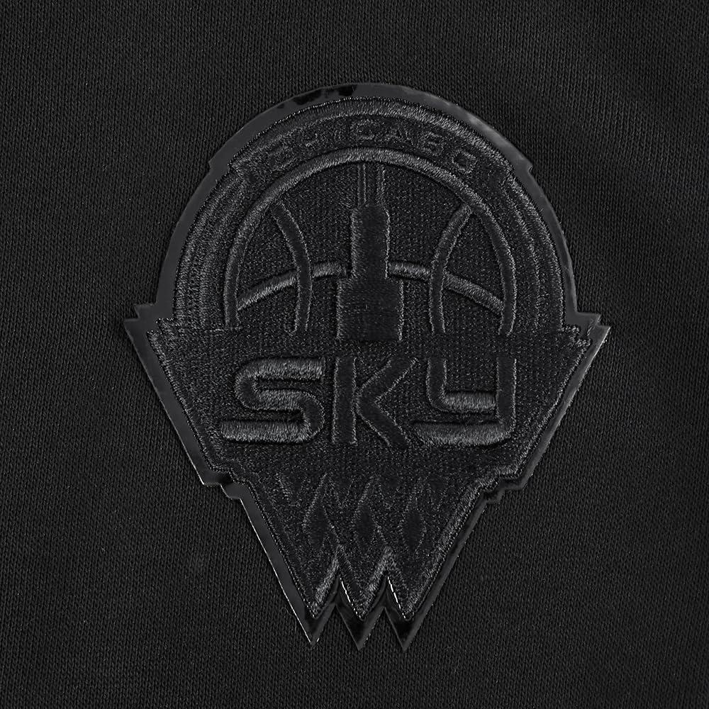imagePro Standard WNBA womens Womens Wnba Classic Triple Black Brushed Back French Terry Crewneck SweatshirtBlack
