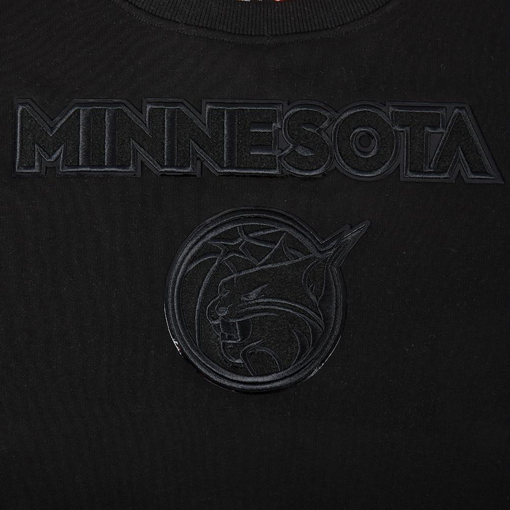 imagePro Standard WNBA womens Womens Wnba Classic Triple Black Brushed Back French Terry Crewneck SweatshirtBlack