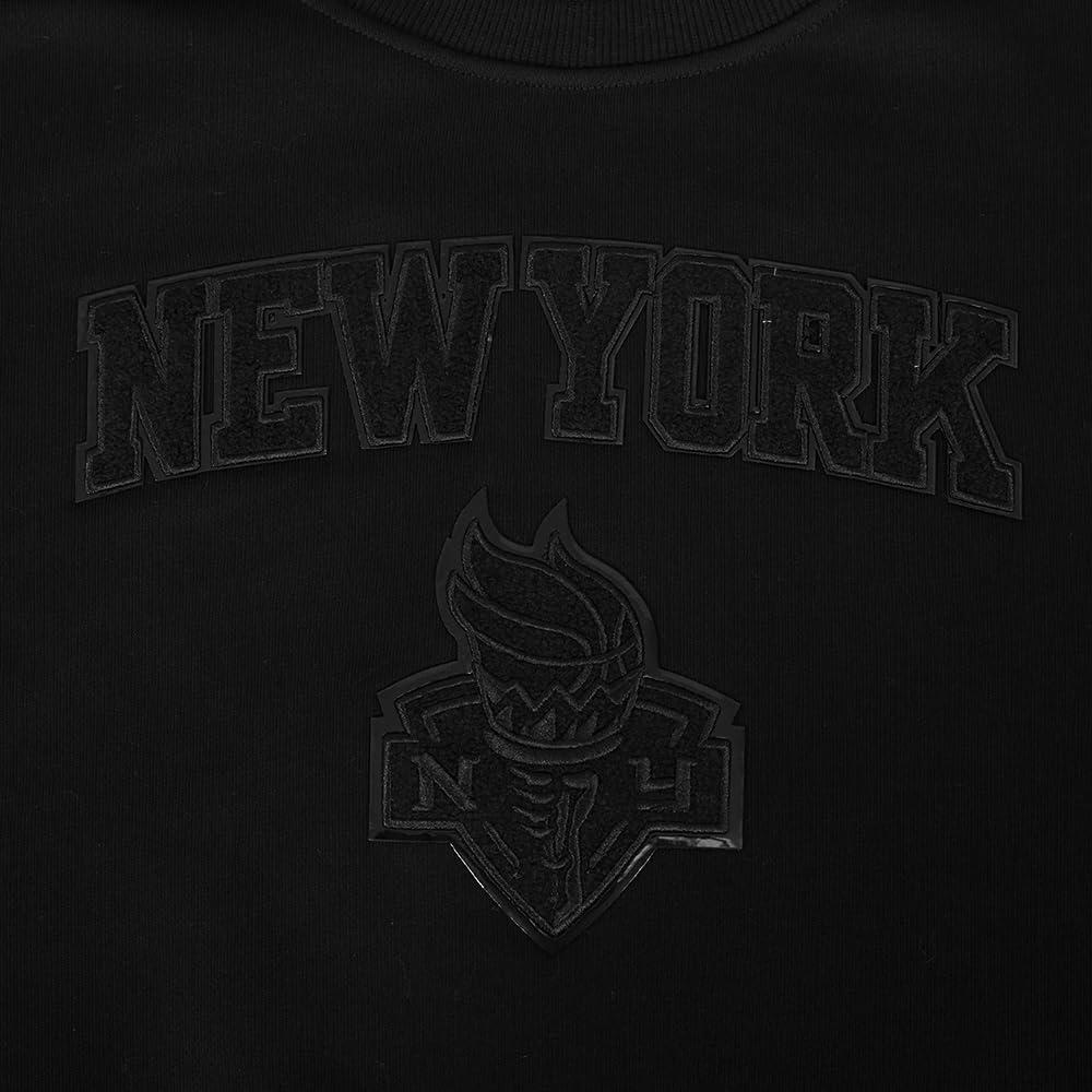 imagePro Standard WNBA womens Womens Wnba Classic Triple Black Brushed Back French Terry Crewneck SweatshirtBlack