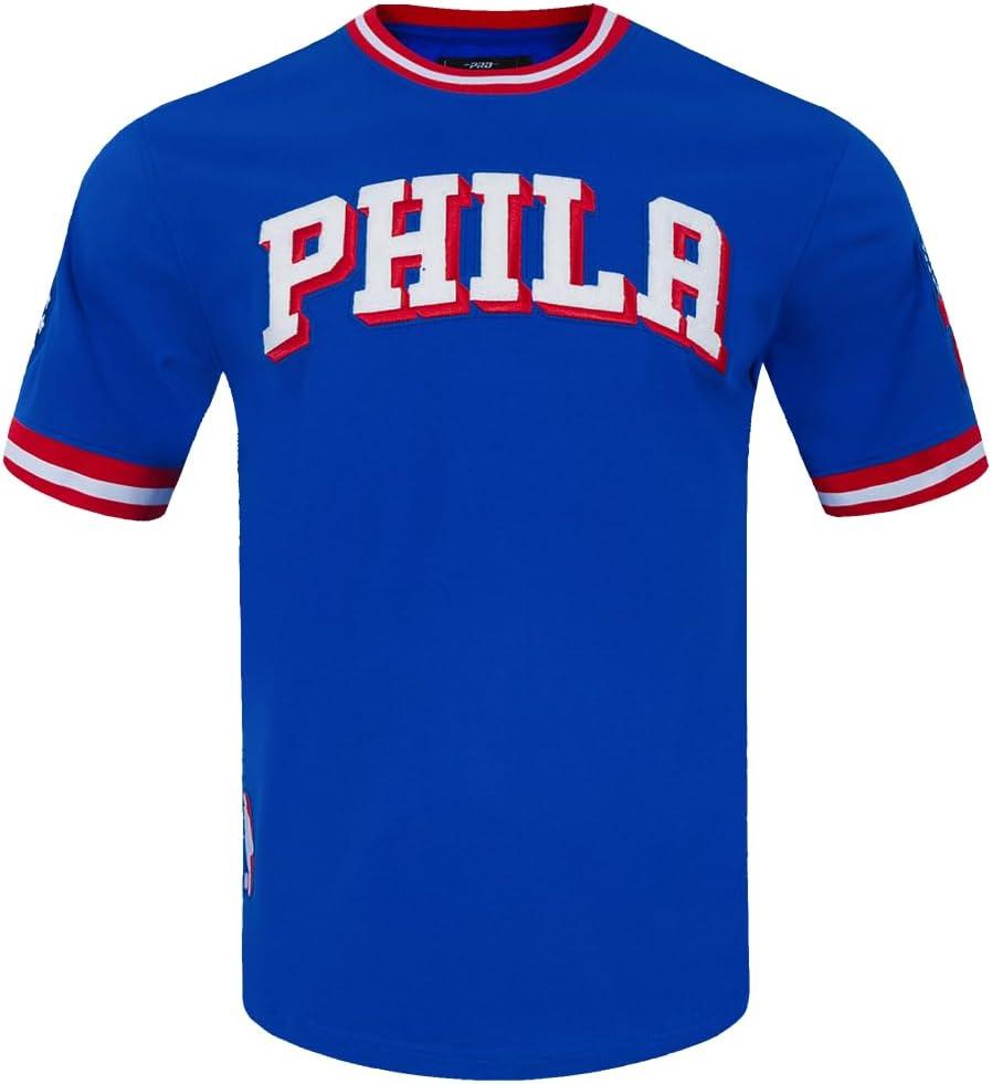imageMens NBA Classic Chenille Short Sleeve TeeRoyal BlueRed