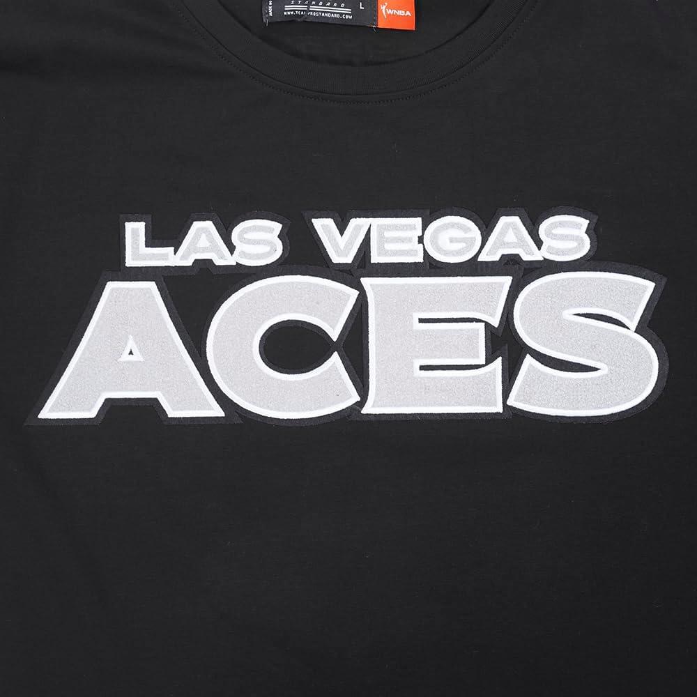 imageMens WNBA Las Vegas Aces Classic Player Name and Number Cotton Short Sleeve TeeBlack