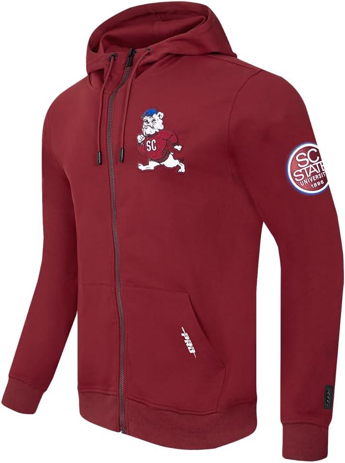 imagePro Standard Mens College Classic Chenille Full Zip HoodieCardinal Red