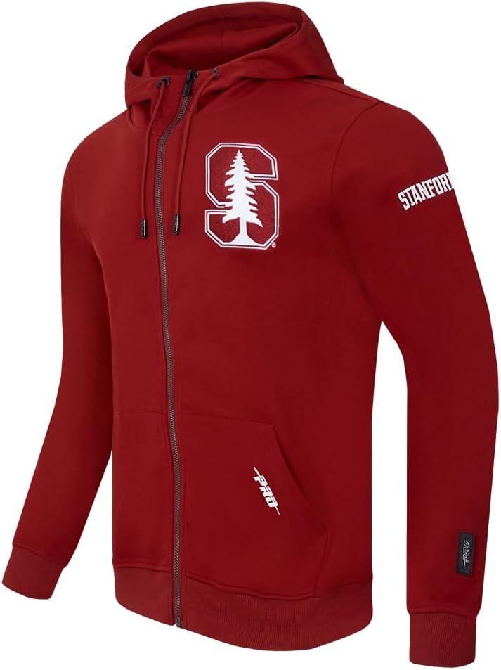 imagePro Standard Mens College Classic Chenille Full Zip HoodieCardinal Red