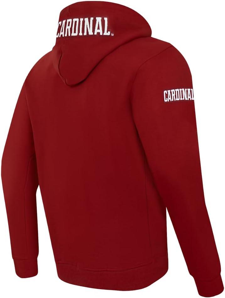 imagePro Standard Mens College Classic Chenille Full Zip HoodieCardinal Red