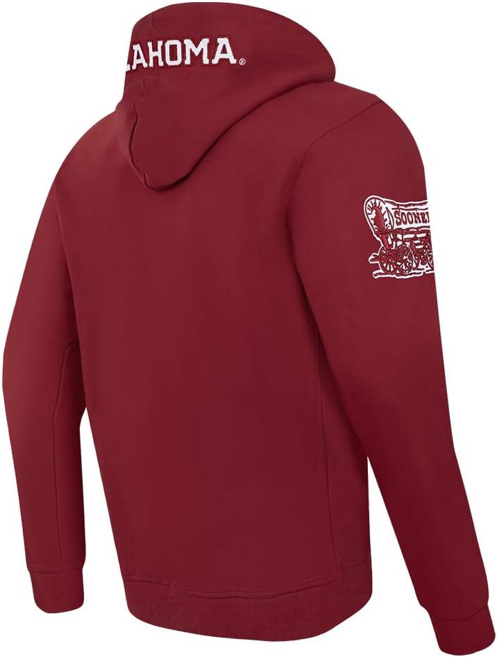 imagePro Standard Mens College Classic Chenille Full Zip HoodieCardinal Red