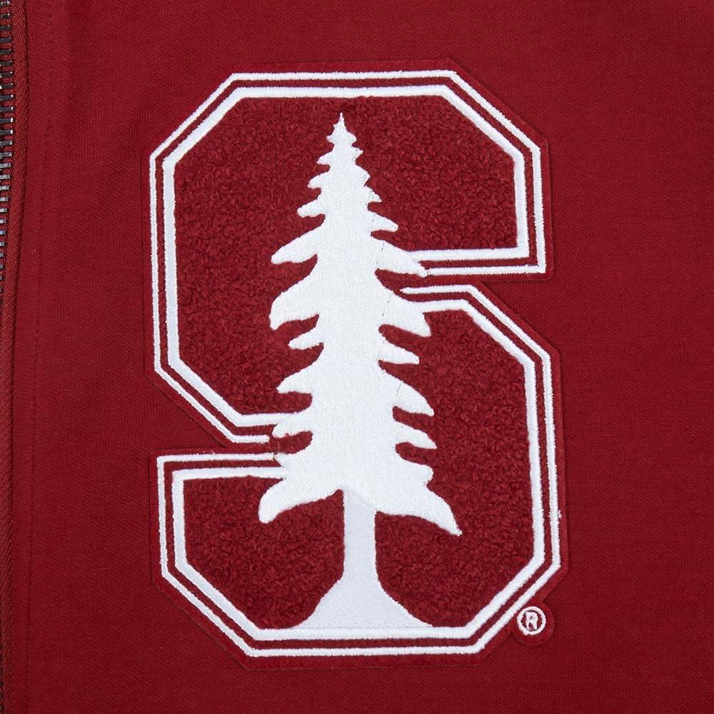 imagePro Standard Mens College Classic Chenille Full Zip HoodieCardinal Red