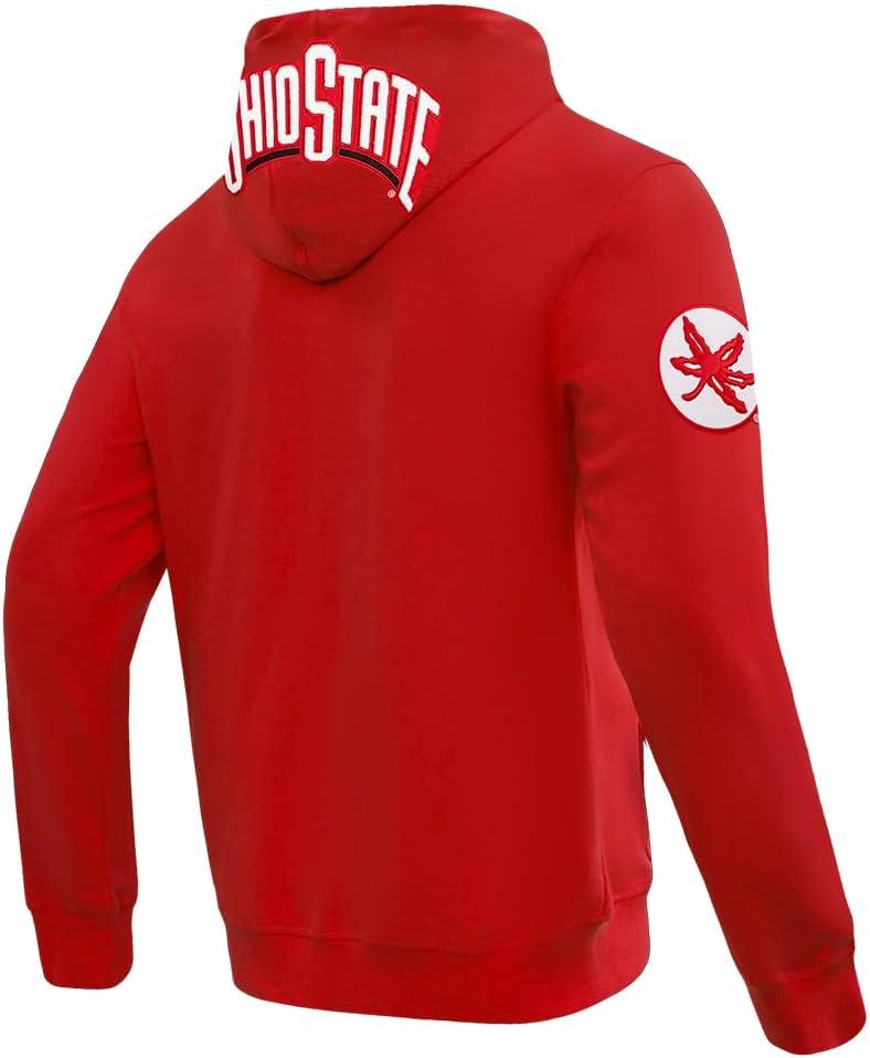imagePro Standard Mens College Classic Chenille Full Zip HoodieRed