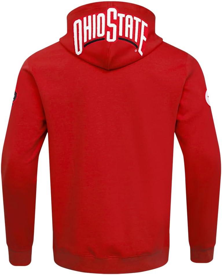 imagePro Standard Mens College Classic Chenille Full Zip HoodieRed