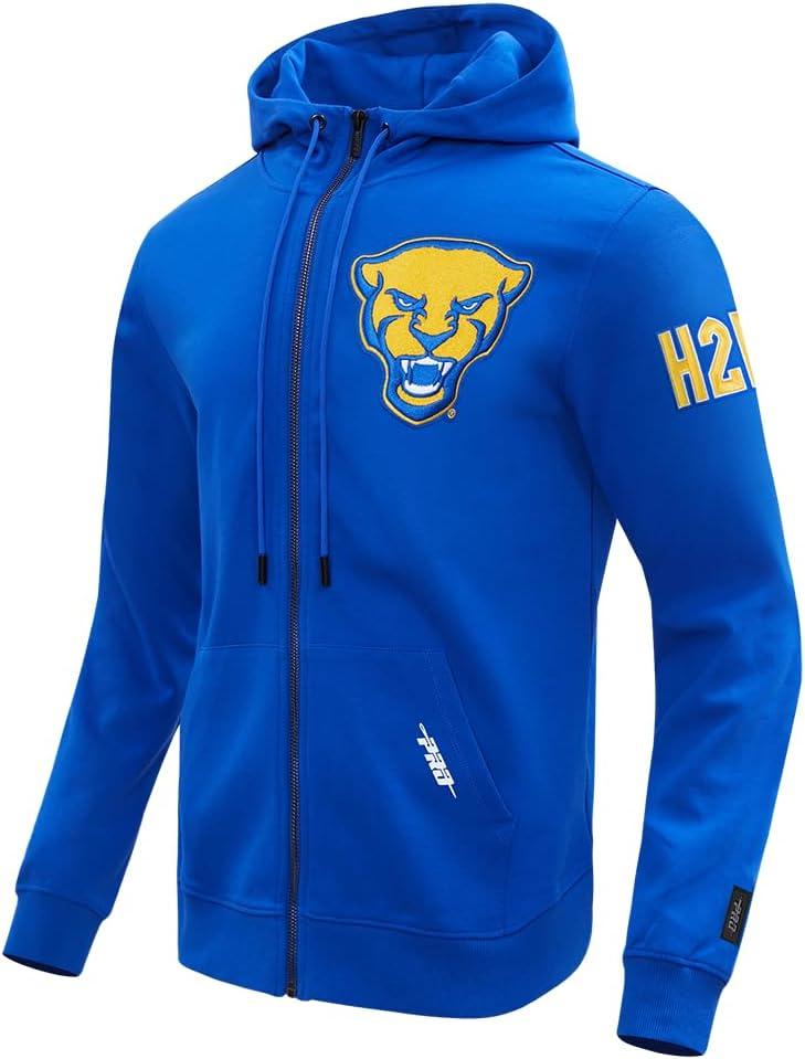 imagePro Standard Mens College Classic Chenille Full Zip HoodieRoyal Blue
