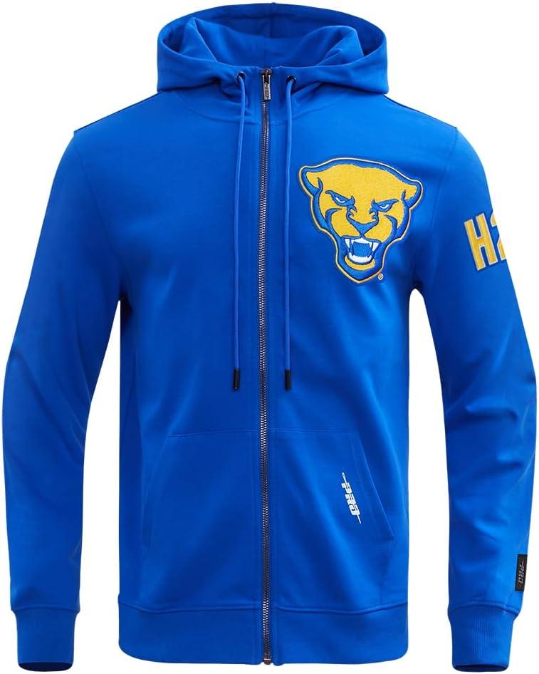 imagePro Standard Mens College Classic Chenille Full Zip HoodieRoyal Blue