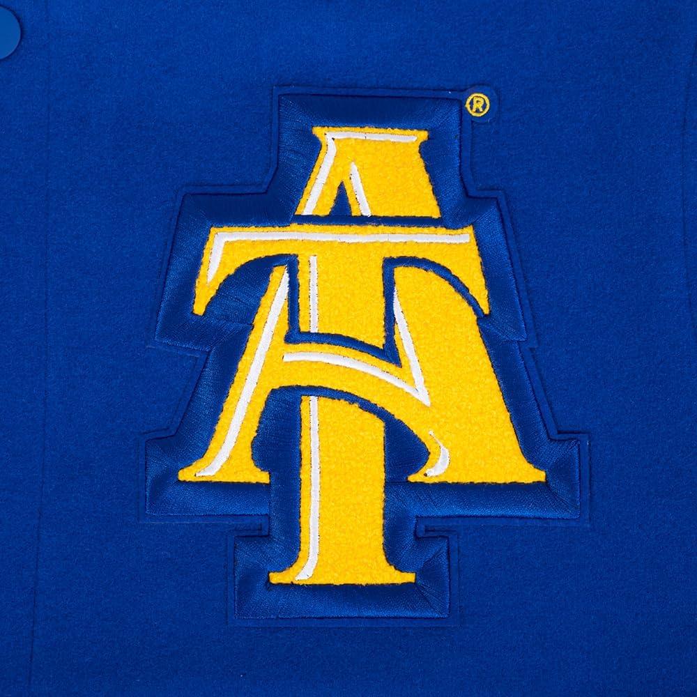 imagePro Standard Mens College Classic Chenille Varsity JacketDodger BlueWhite