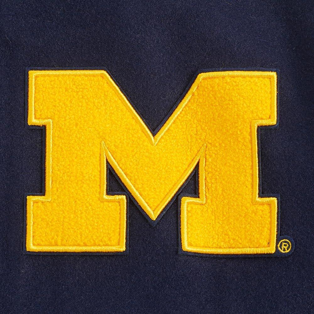 imagePro Standard Mens College Classic Chenille Varsity JacketMidnight NavyWhite