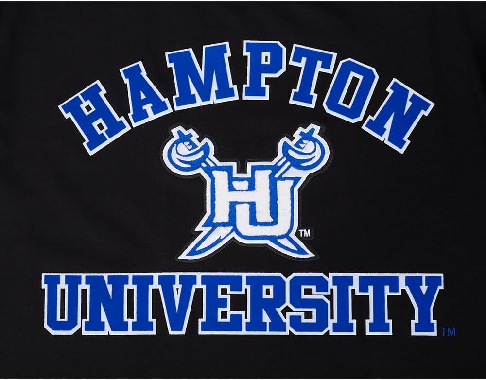 imagePro Standard Mens Hampton University Classic Chenille Short Sleeve Tee Black L