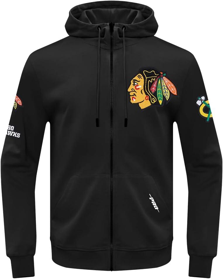 imagePro Standard Mens NHL Classic Chenille Full Zip HoodieBlack