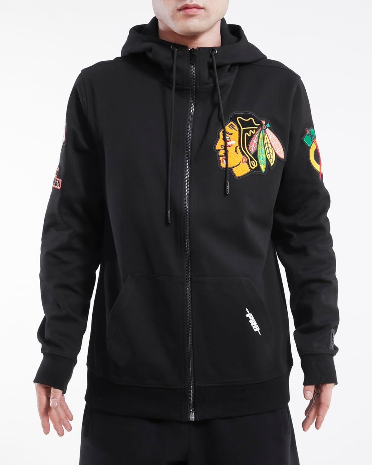 imagePro Standard Mens NHL Classic Chenille Full Zip HoodieBlack