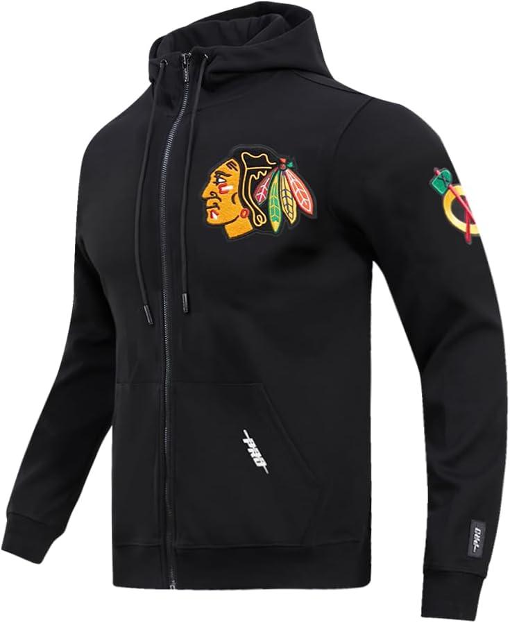imagePro Standard Mens NHL Classic Chenille Full Zip HoodieBlack