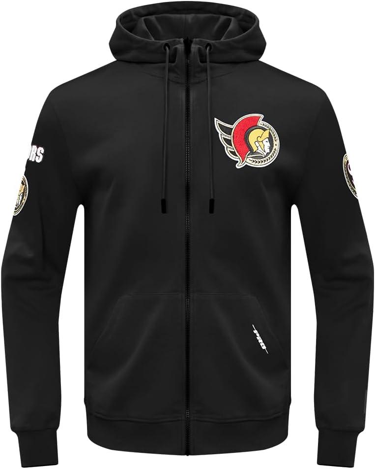 imagePro Standard Mens NHL Classic Chenille Full Zip HoodieBlack