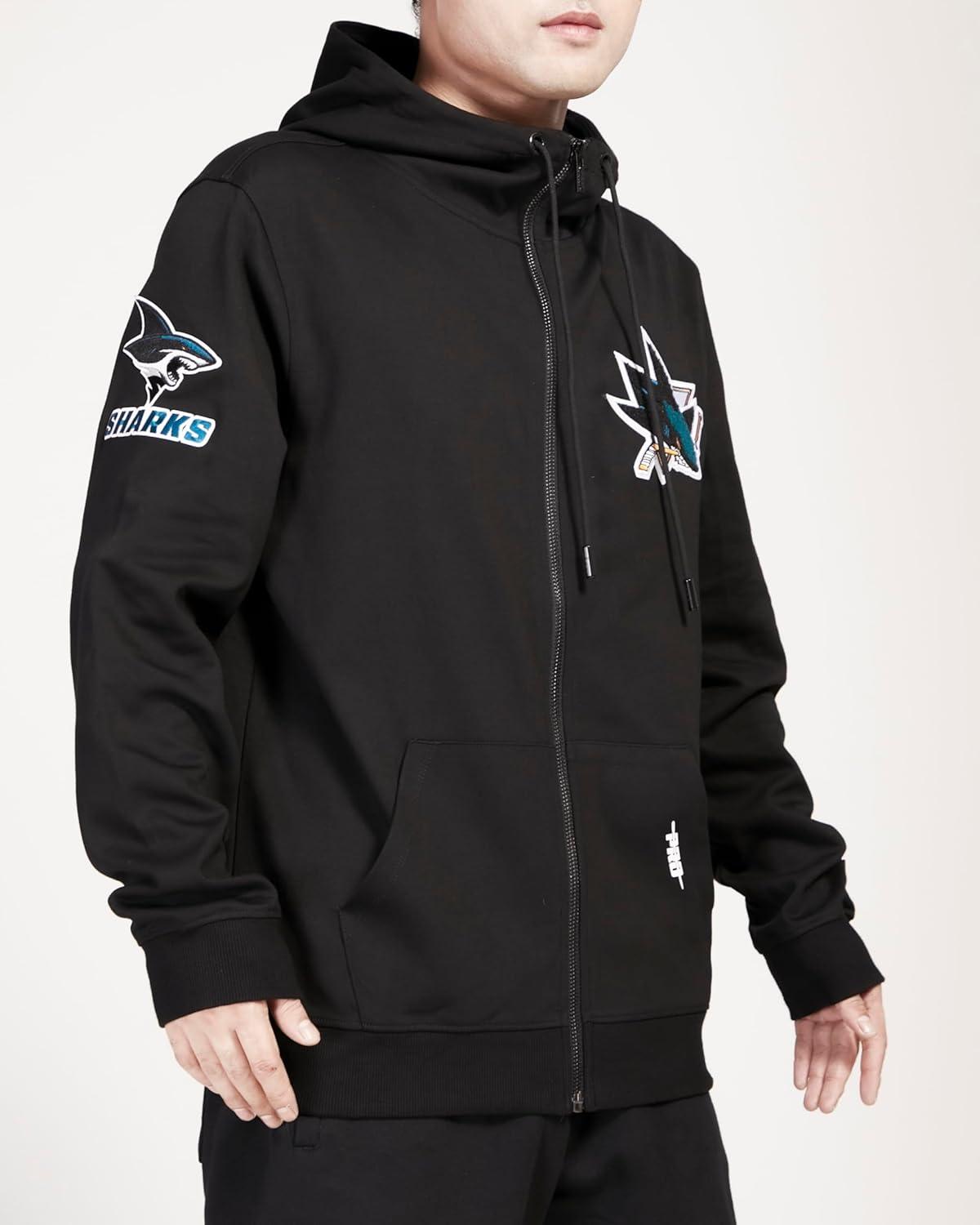 imagePro Standard Mens NHL Classic Chenille Full Zip HoodieBlack