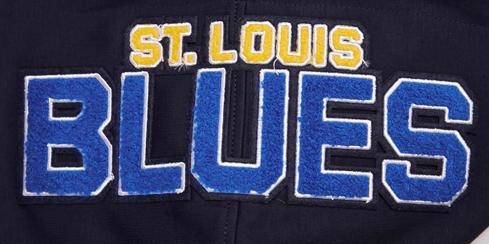 imagePro Standard Mens NHL Classic Chenille Full Zip HoodieMidnight Navy
