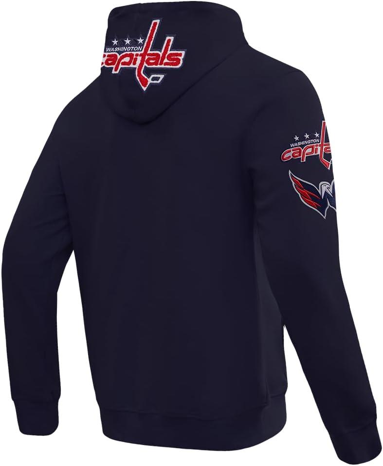 imagePro Standard Mens NHL Classic Chenille Full Zip HoodieMidnight Navy