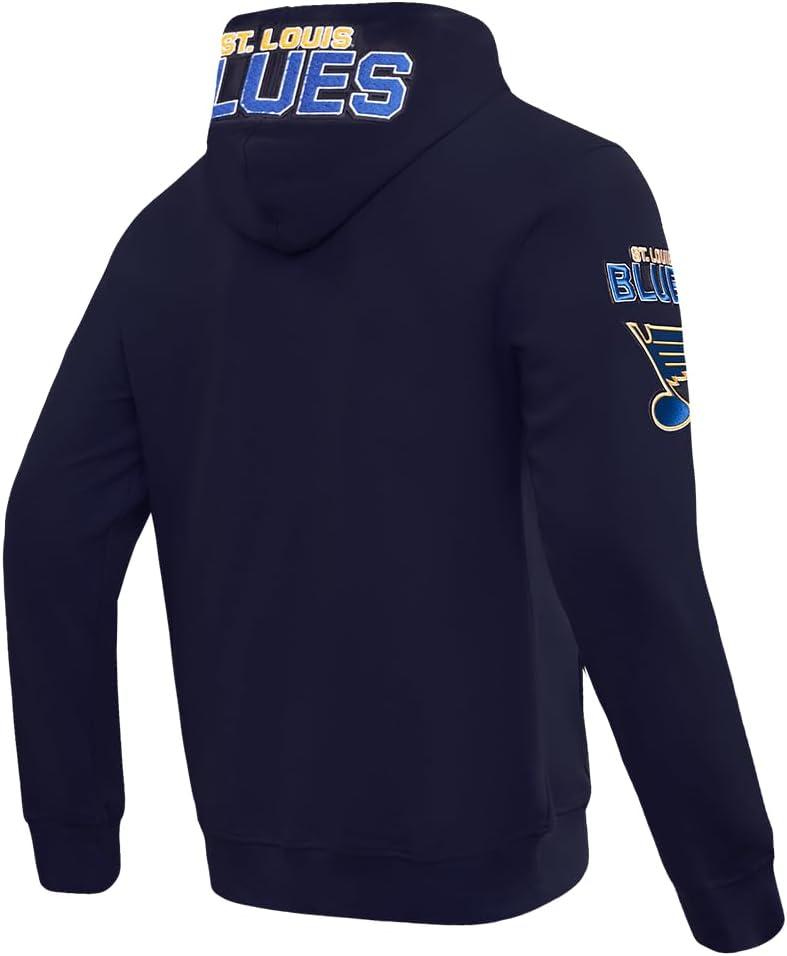 imagePro Standard Mens NHL Classic Chenille Full Zip HoodieMidnight Navy