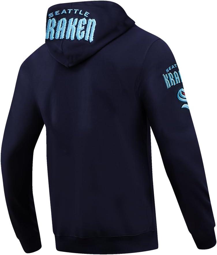 imagePro Standard Mens NHL Classic Chenille Full Zip HoodieMidnight Navy