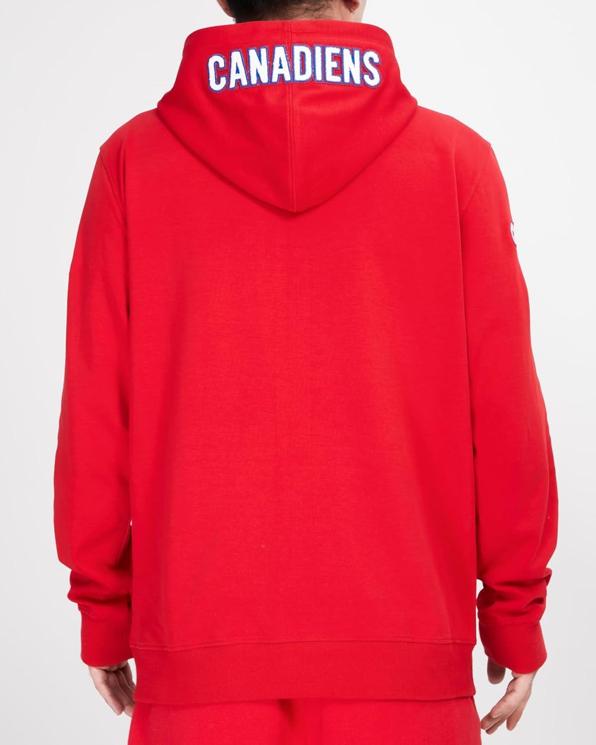 imagePro Standard Mens NHL Classic Chenille Full Zip HoodieRed