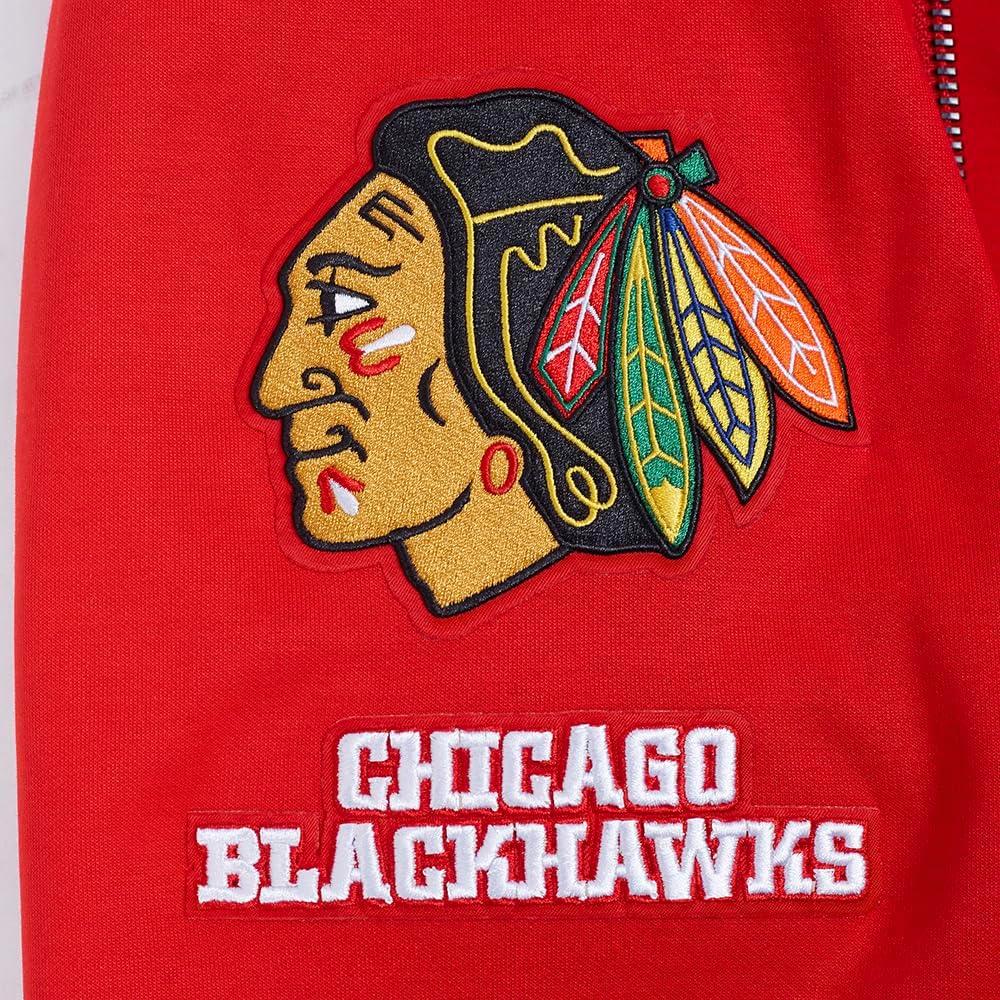 imagePro Standard Mens NHL Classic Chenille Full Zip HoodieRed