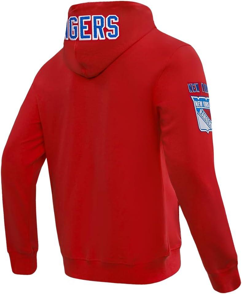 imagePro Standard Mens NHL Classic Chenille Full Zip HoodieRed